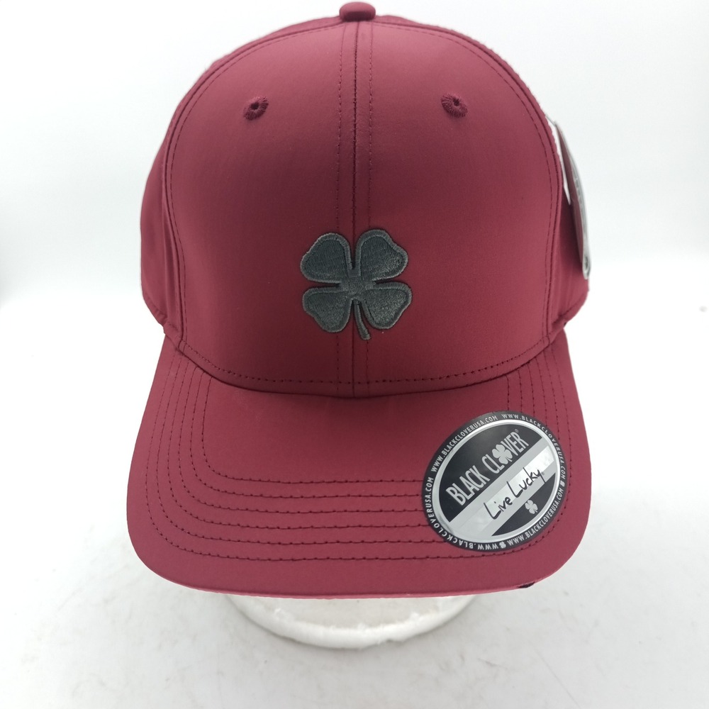 Black Clover Cool Luck 4 Hat Chili Charcoal Red Grey Snapback Cap #13